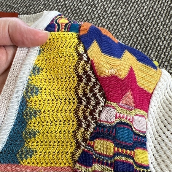 Missoni Collectible Vintage patchwork Cardigan Sweater, Y2K Limited Edition, S/M - Picture 14 of 14